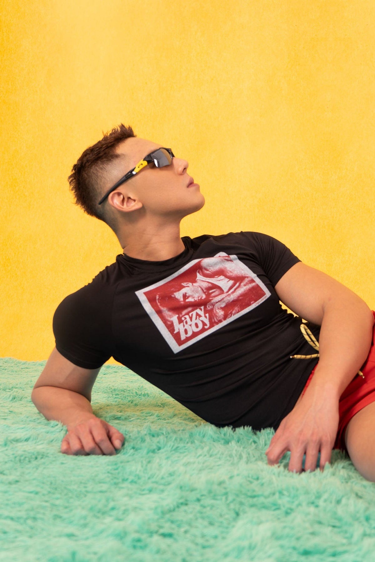 Lazy Boy Graphic Fitted Tee - Notkicks