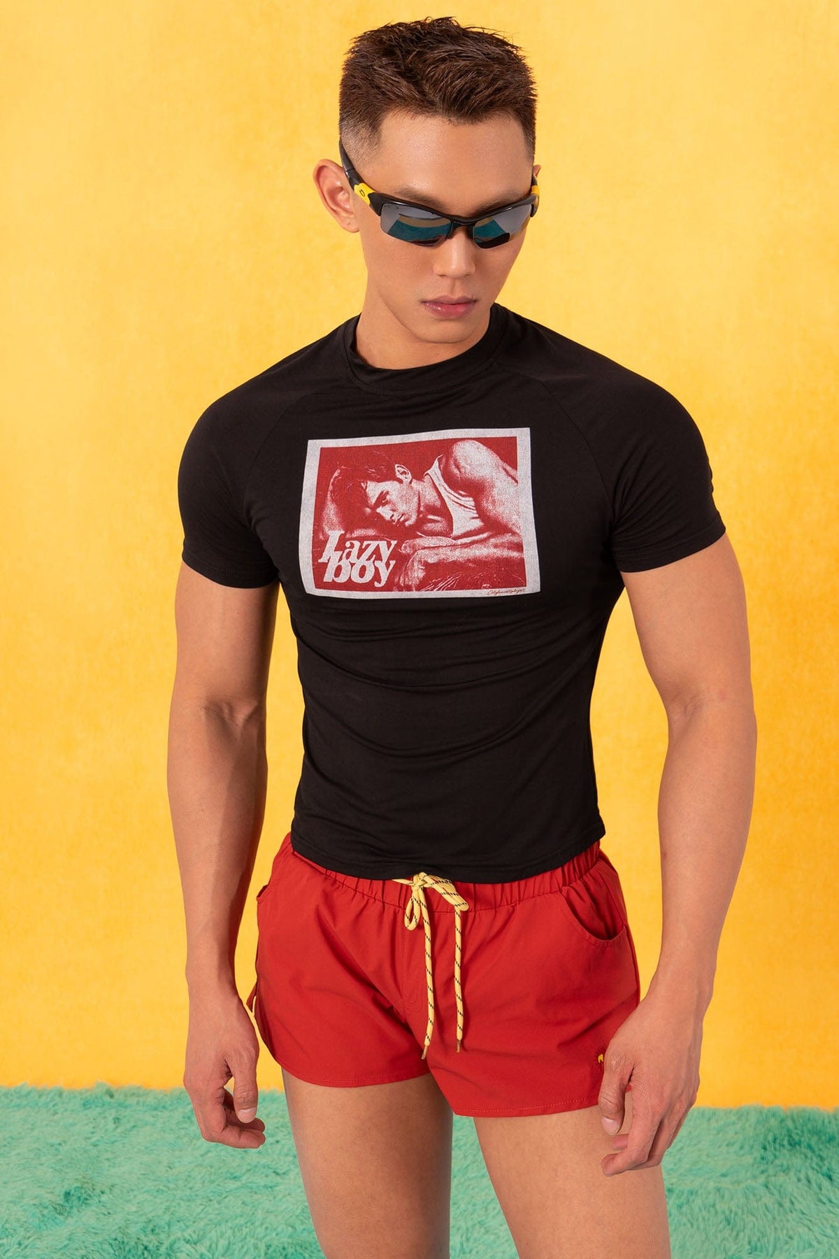 Lazy Boy Graphic Fitted Tee - Notkicks