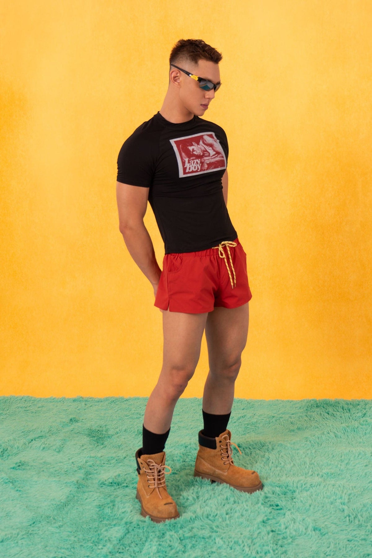 Lazy Boy Graphic Fitted Tee - Notkicks