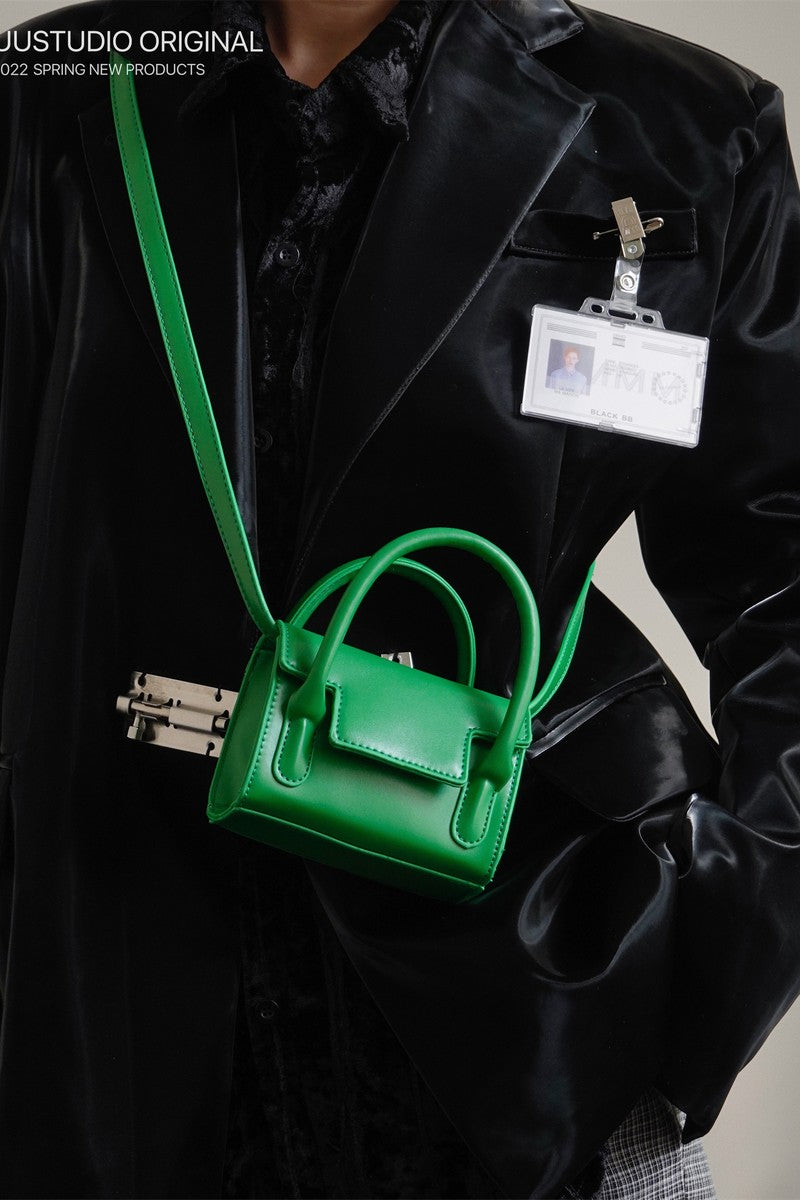 Minimal Pu Leather Crossbody Bag - Notkicks