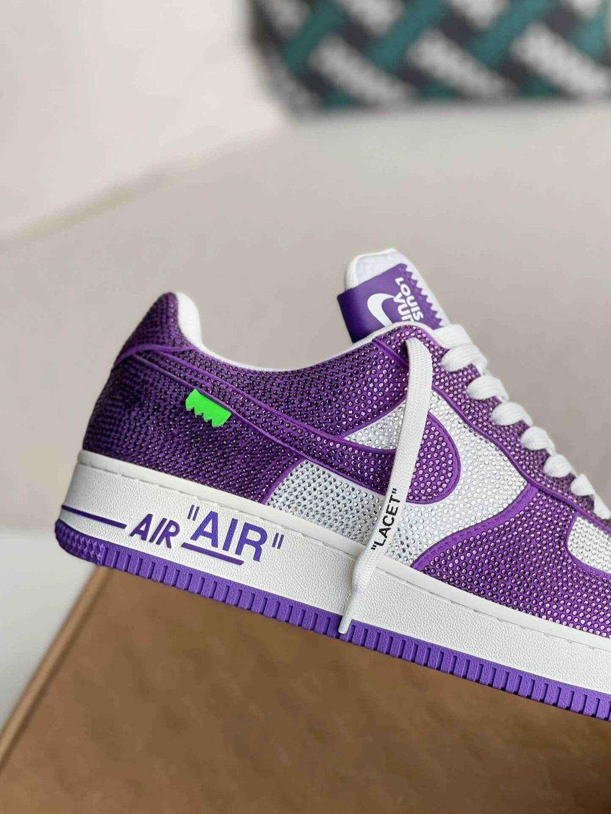 Custom Air Force 1 Low – Swarovski Crystal White & Purple