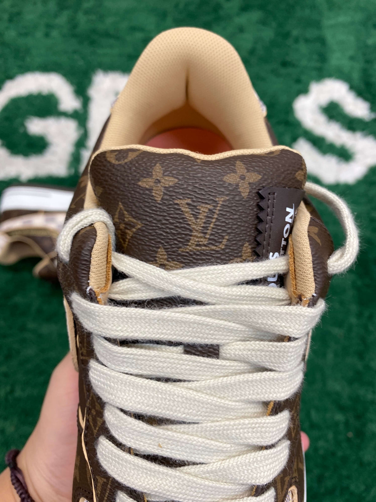 Louis Vuitton x Nike Air Force 1 Low by Virgil Abloh – Monogram & Damier Azur CUSTOM