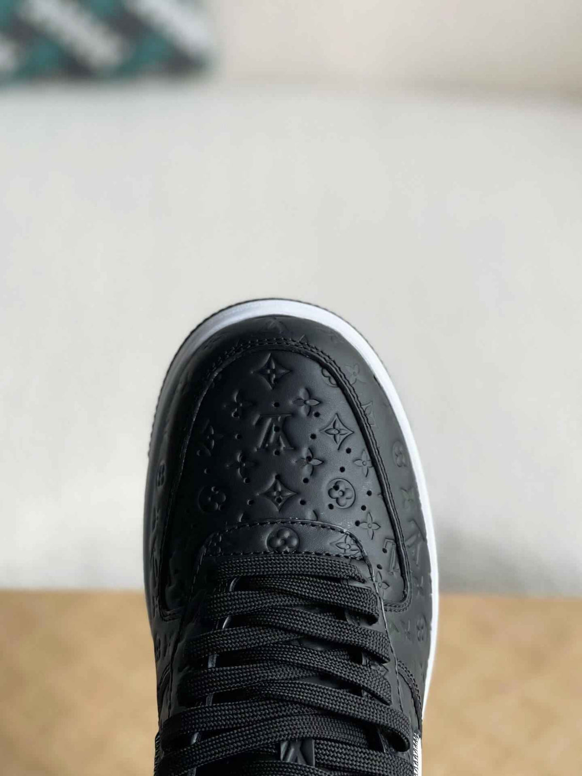 Air Force 1 Low – Black & White Monogram Leather
