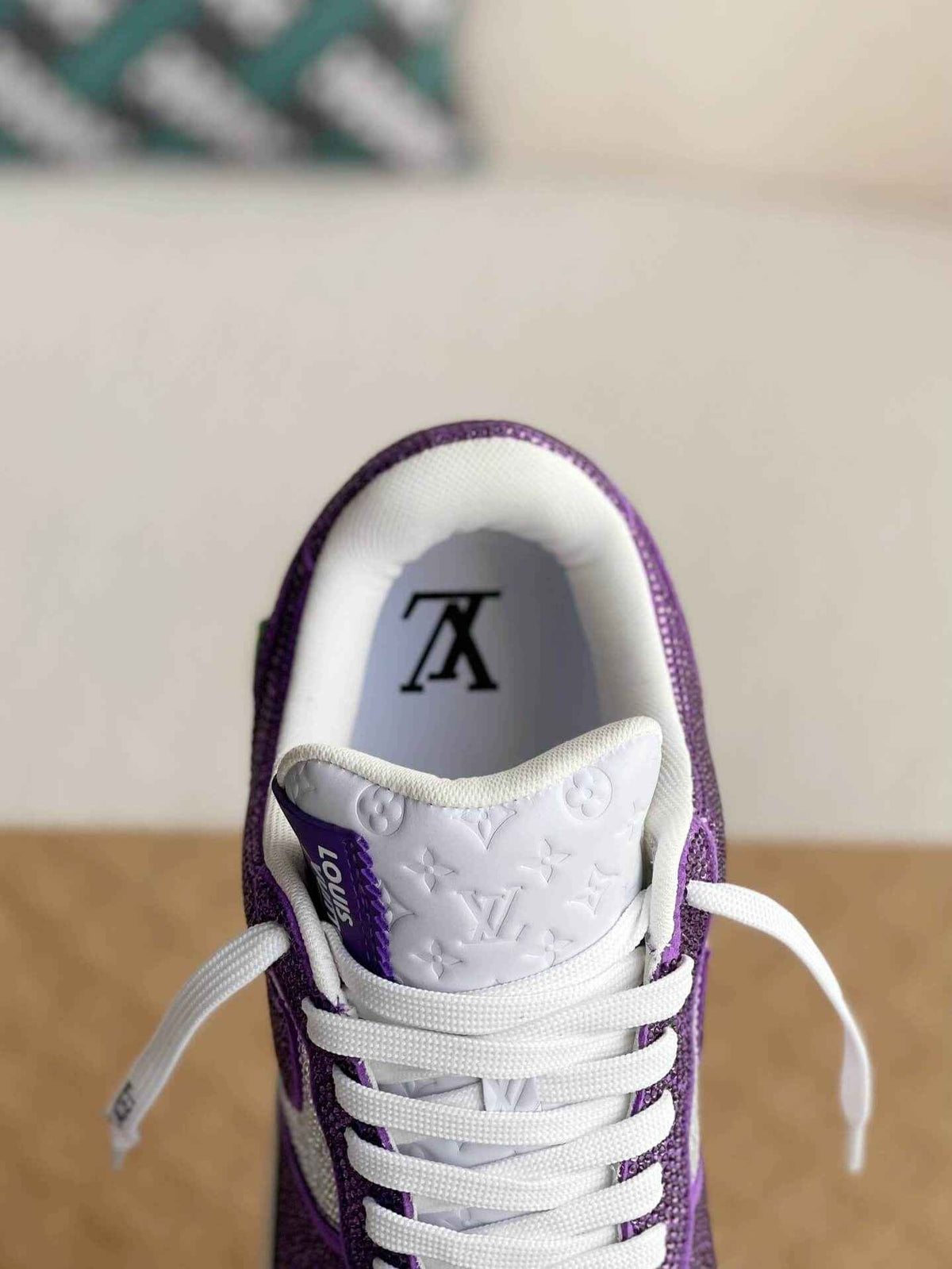 Custom Air Force 1 Low – Swarovski Crystal White & Purple