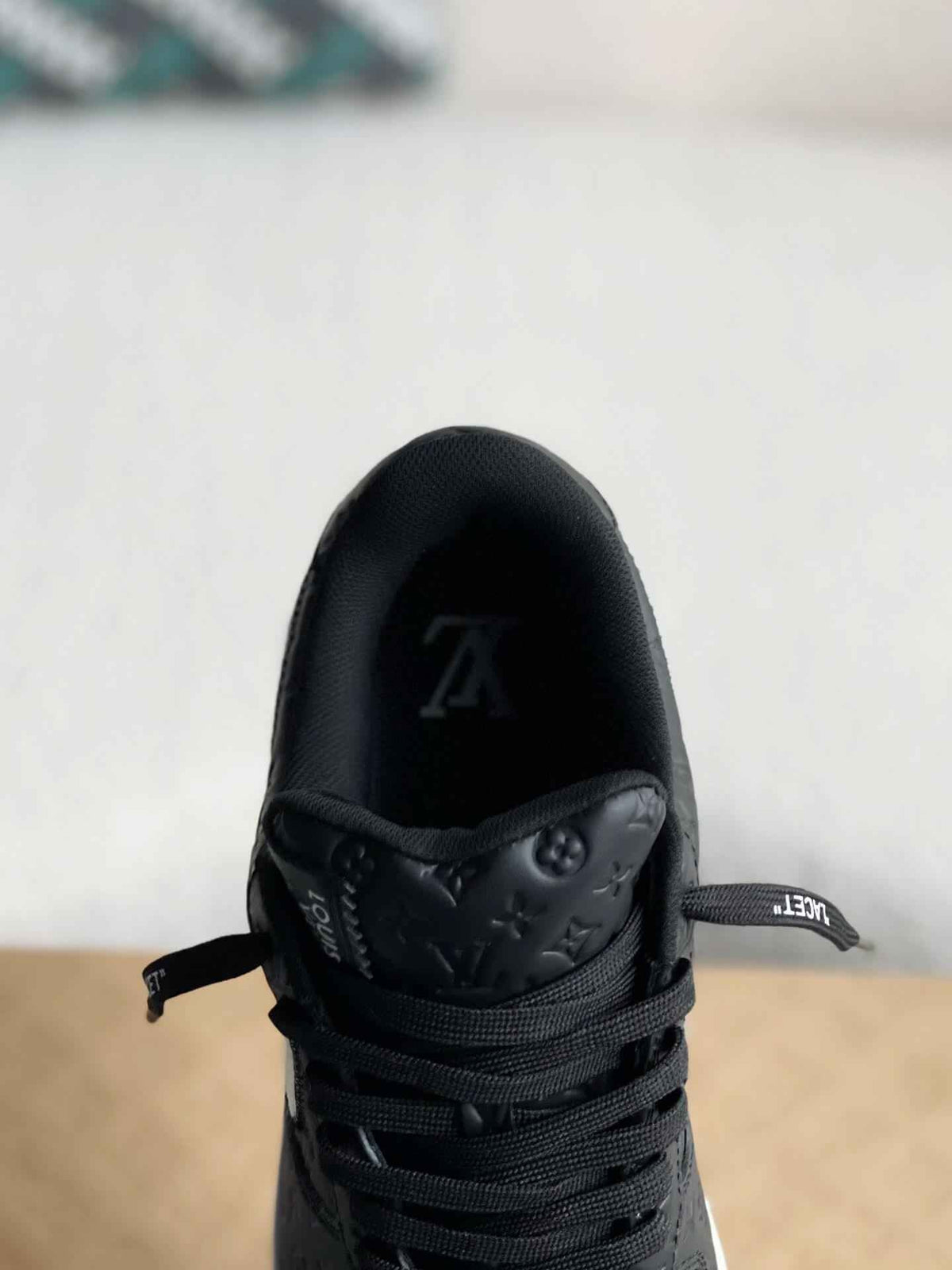 Air Force 1 Low – Black & White Monogram Leather