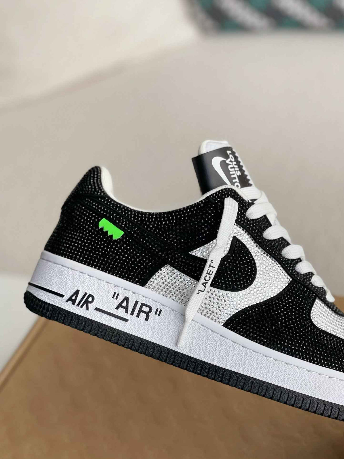 Air Force 1 Low – Swarovski Crystal Black & White