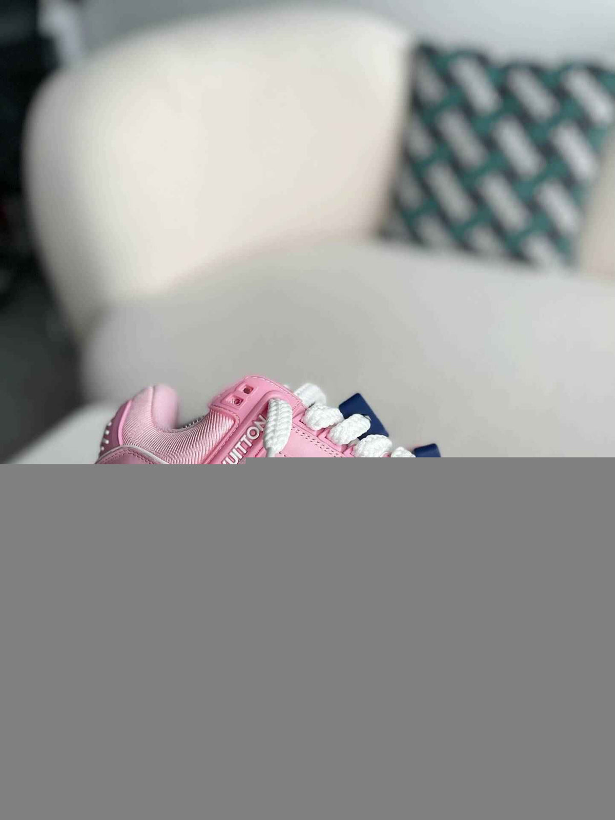 Monogram Trainer Maxi – Pink Calf Leather