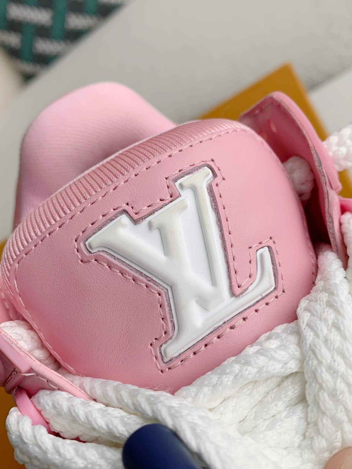 Monogram Trainer Maxi – Pink Calf Leather