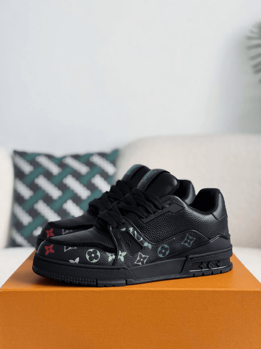 Louis Vuitton LV Trainer #54 Black Multicolor Monogram Sneaker CUSTOM