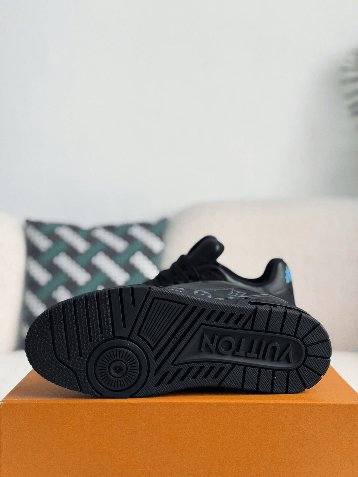 Louis Vuitton LV Trainer #54 Black Multicolor Monogram Sneaker CUSTOM