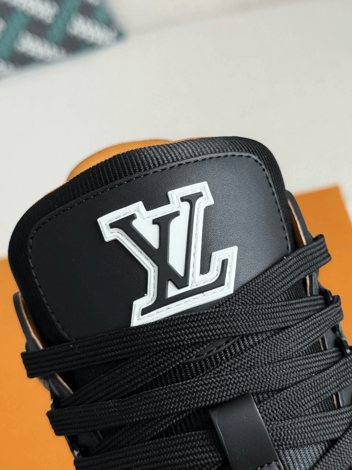 Louis Vuitton LV Trainer Sneaker Black Gum Damier CUSTOM
