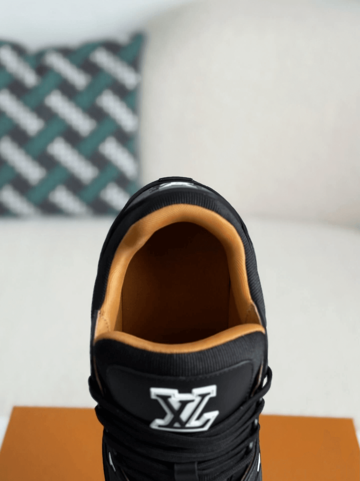 Louis Vuitton LV Trainer Sneaker Black Gum Damier CUSTOM