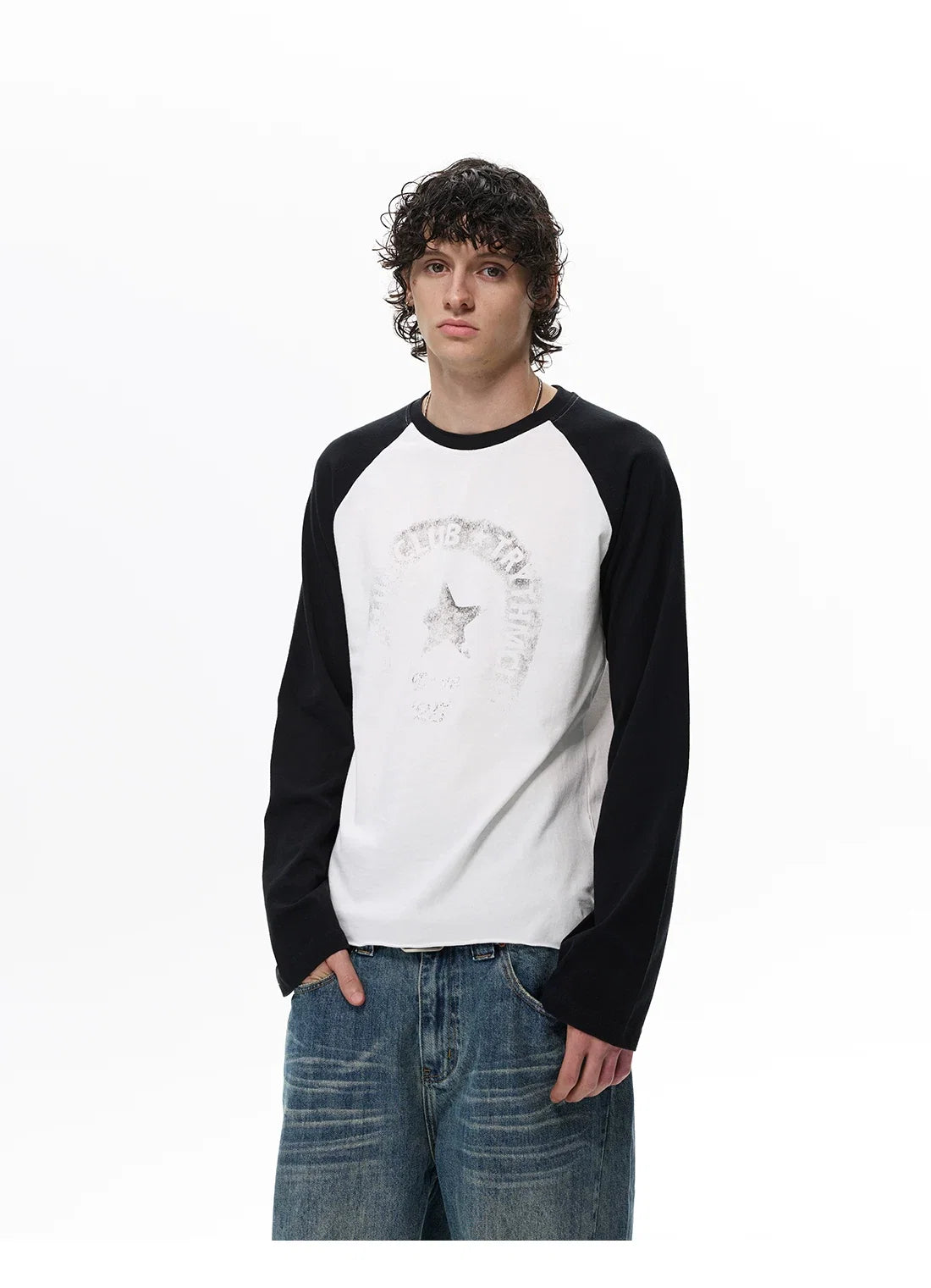 Faded Club Star Raglan Tee - Notkicks
