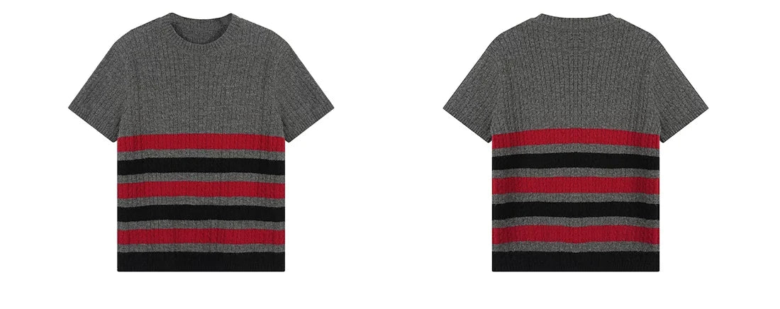 Metro Stripe Ribbed Knit Tee - Notkicks