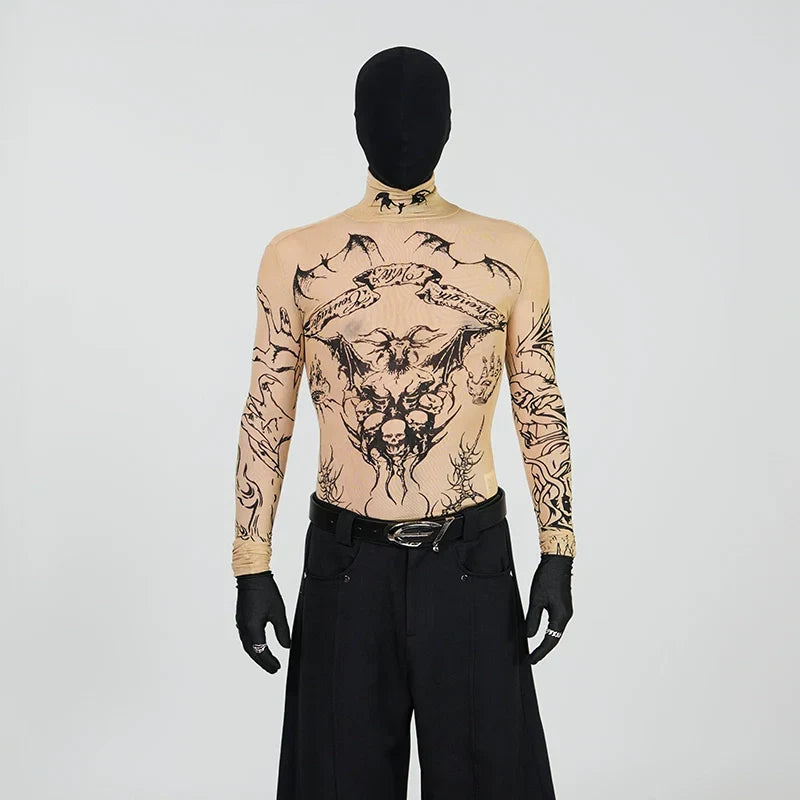 Nightspawn Tattoo Mesh Top - Notkicks
