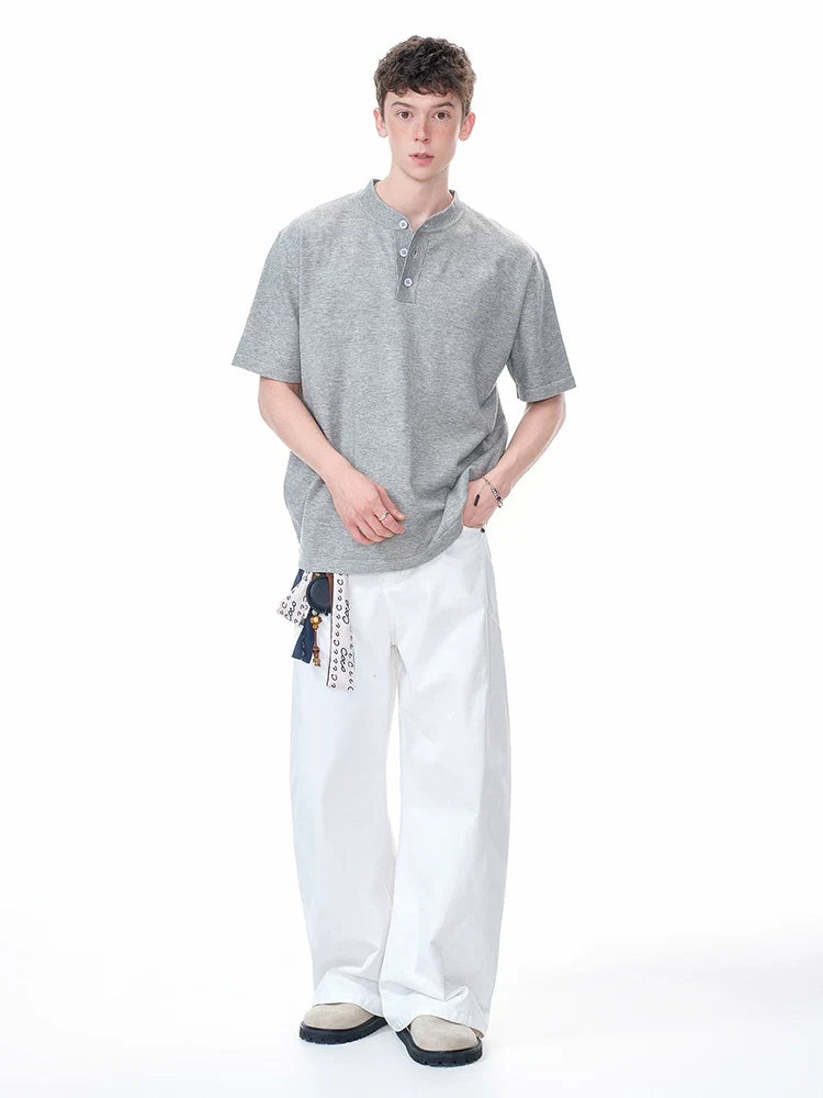 Cloudline Short-Sleeve Henley Tee - Notkicks