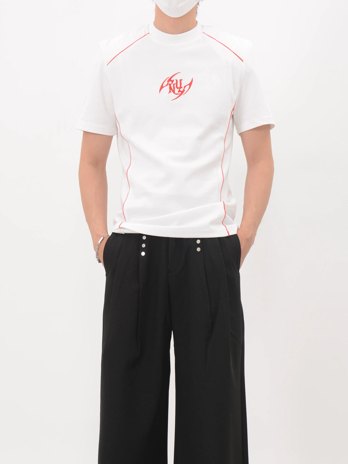 Crimson Circuit Fitted Tee - Notkicks