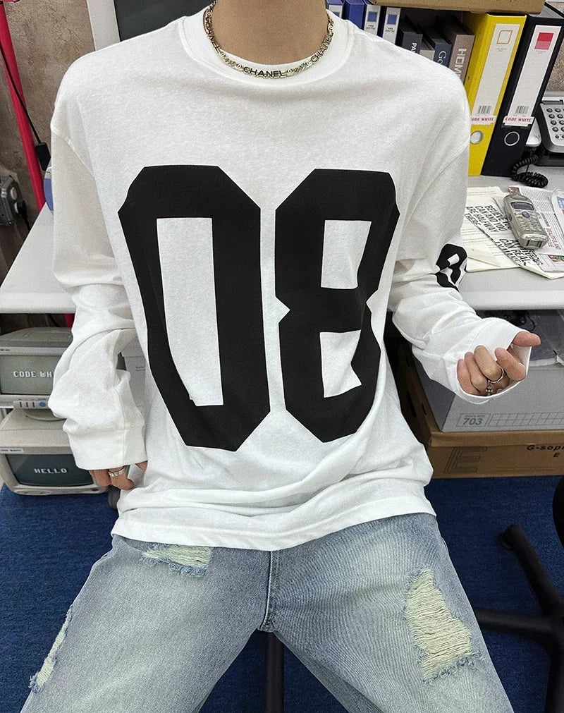 Retro Block 08 Varsity Long Tee - Notkicks