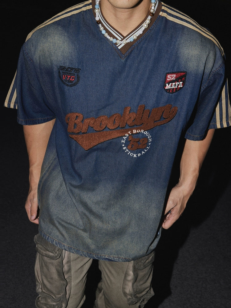 Vintage Brooklyn Ombre Denim Shirt - Notkicks
