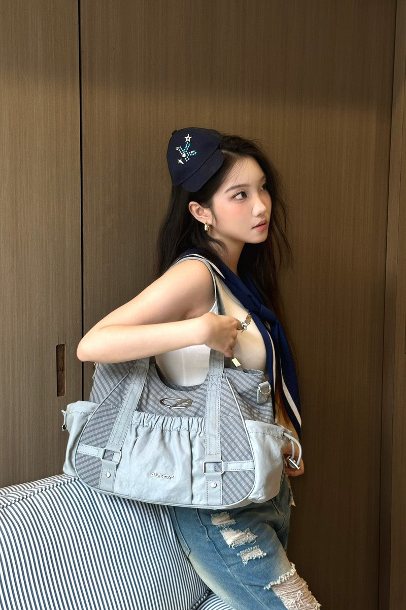 Ruched Nylon Tote Bag - Notkicks