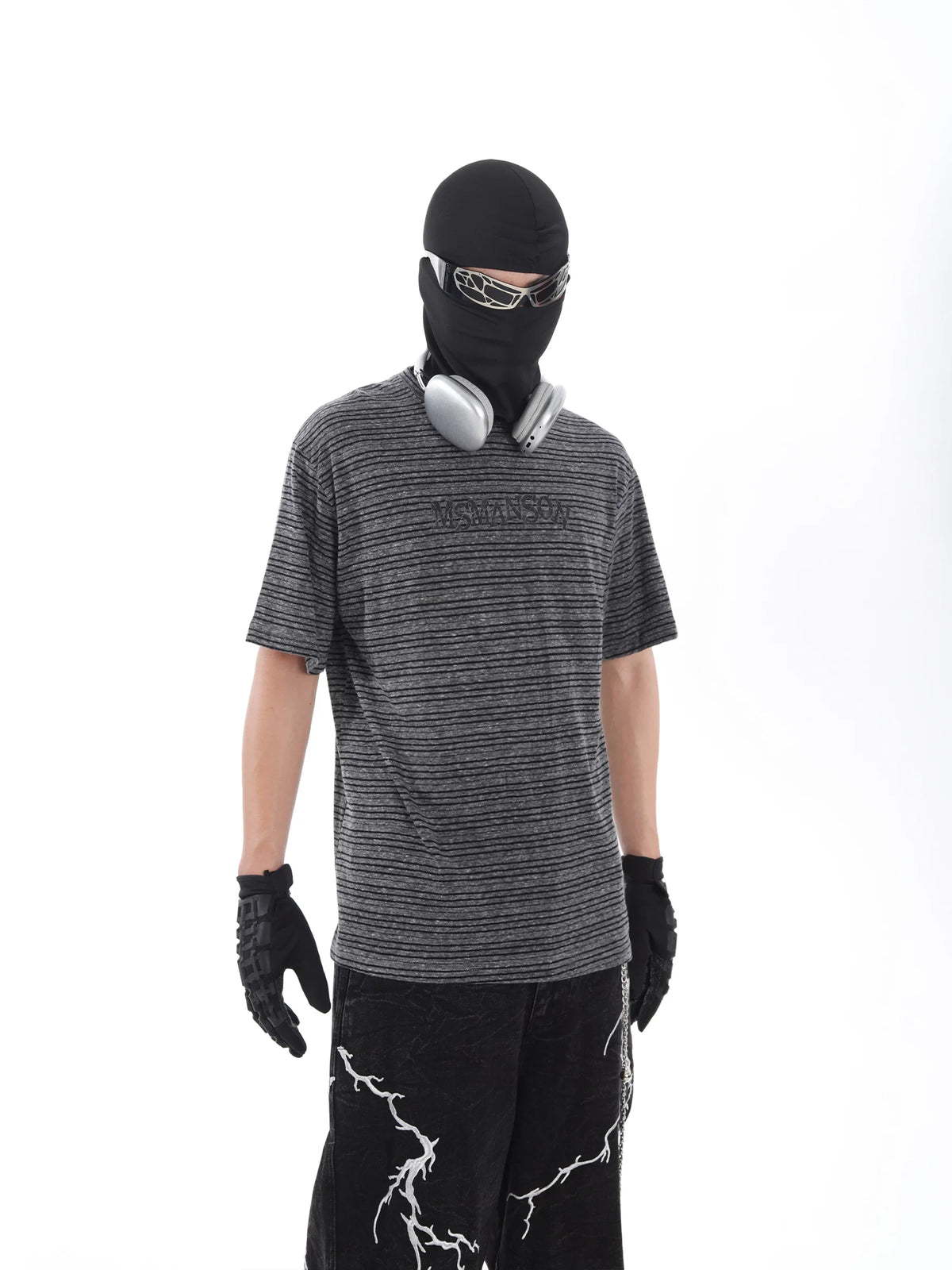 Fracture Fade Striped Tee - Notkicks