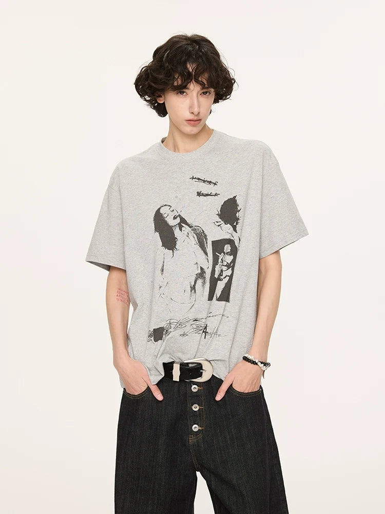 UPF 50+ Graphic Print T-Shirts - Notkicks