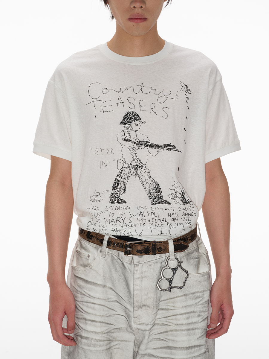 Country Teasers Sketch Graphic T-Shirt - Notkicks
