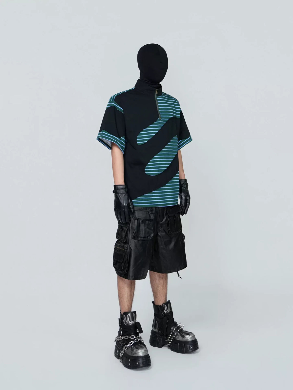 Tidal Vector Half-Zip Striped Tech Tee - Notkicks