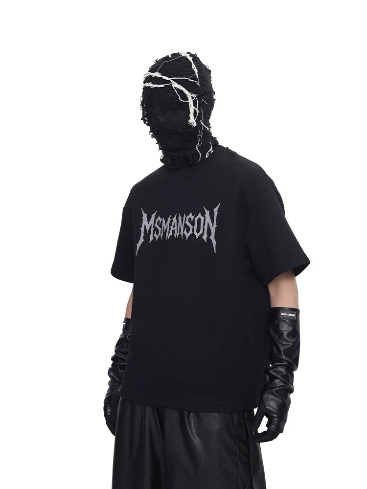 Void Script Logo Oversized Tee - Notkicks