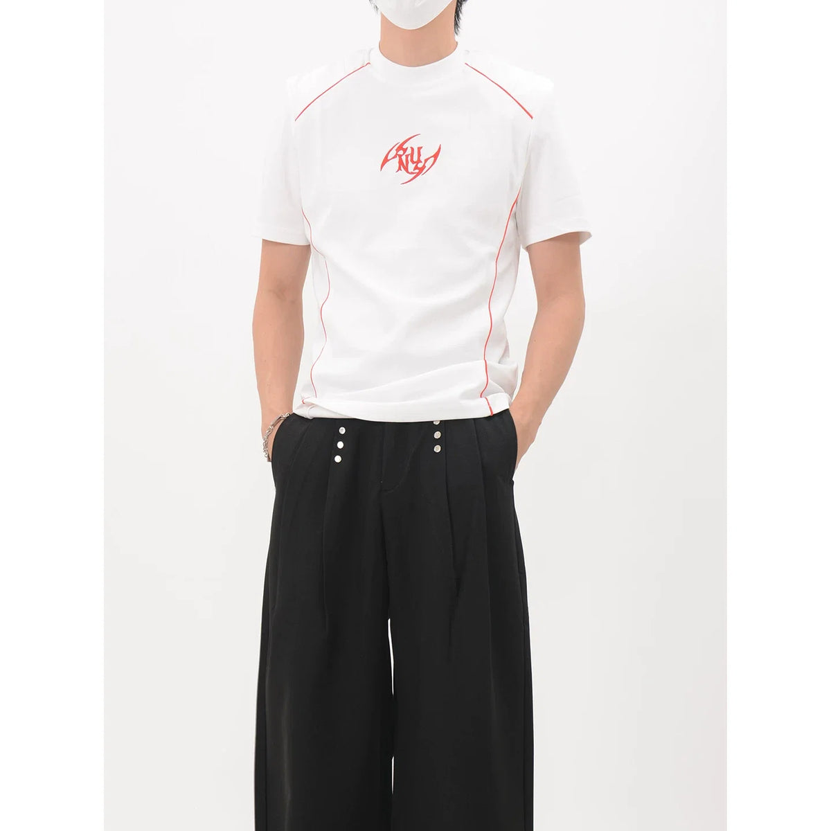 Crimson Circuit Fitted Tee - Notkicks