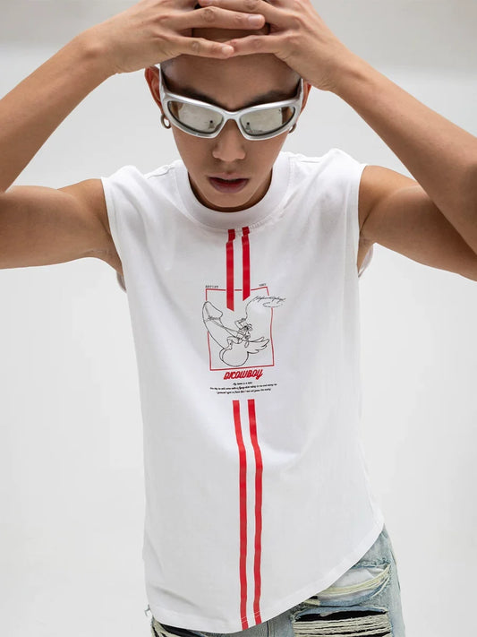 Redline Cowboy Graphic Sleeveless Tee - Notkicks