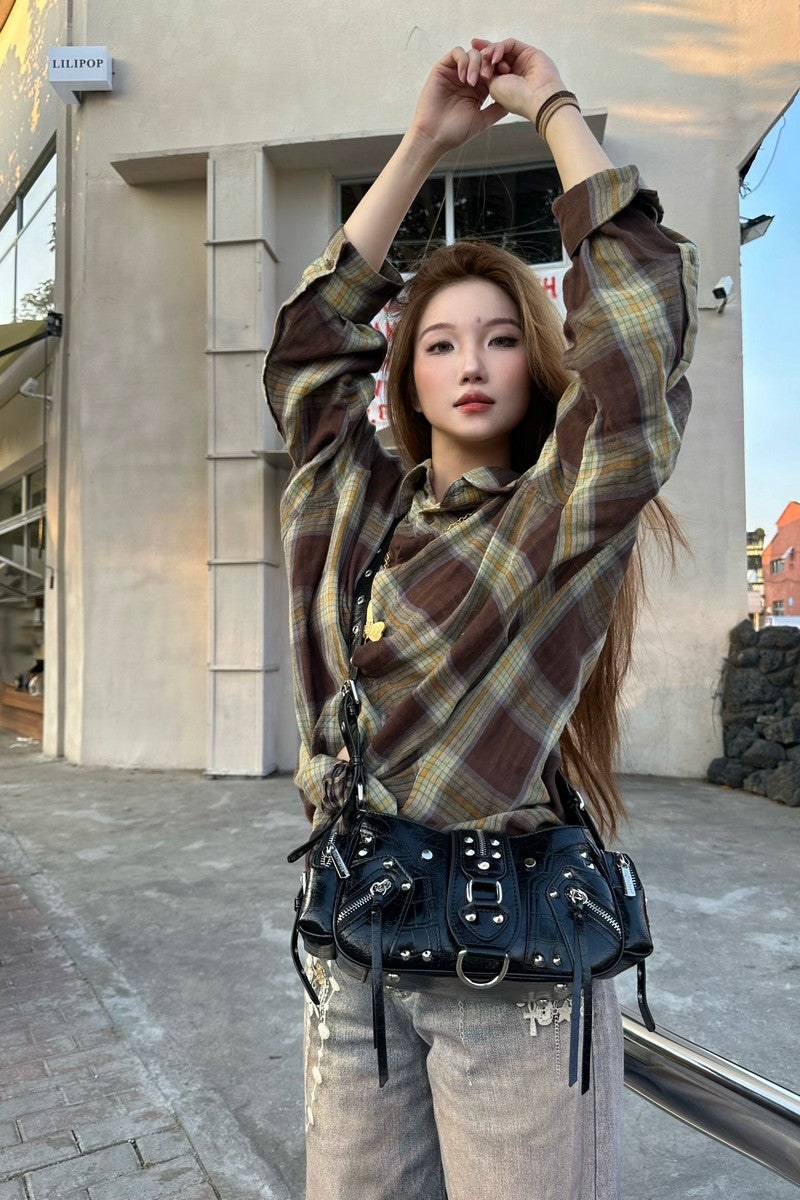 Waxed Leather Biker Bag - Notkicks