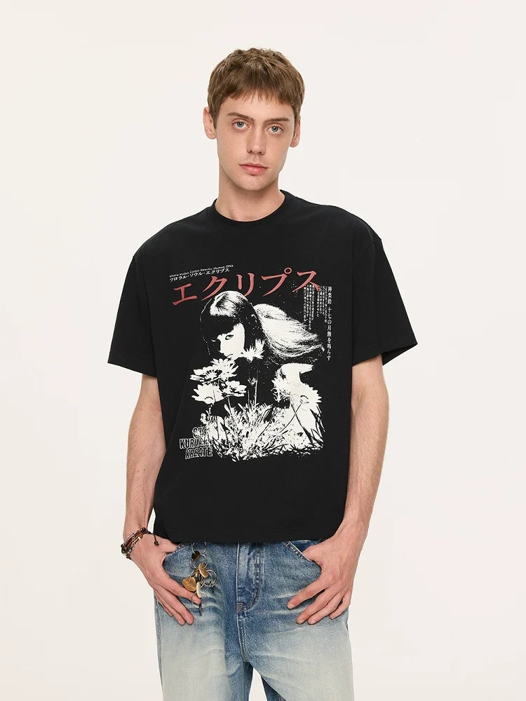 Japanese Graphic Print T-Shirts - Notkicks