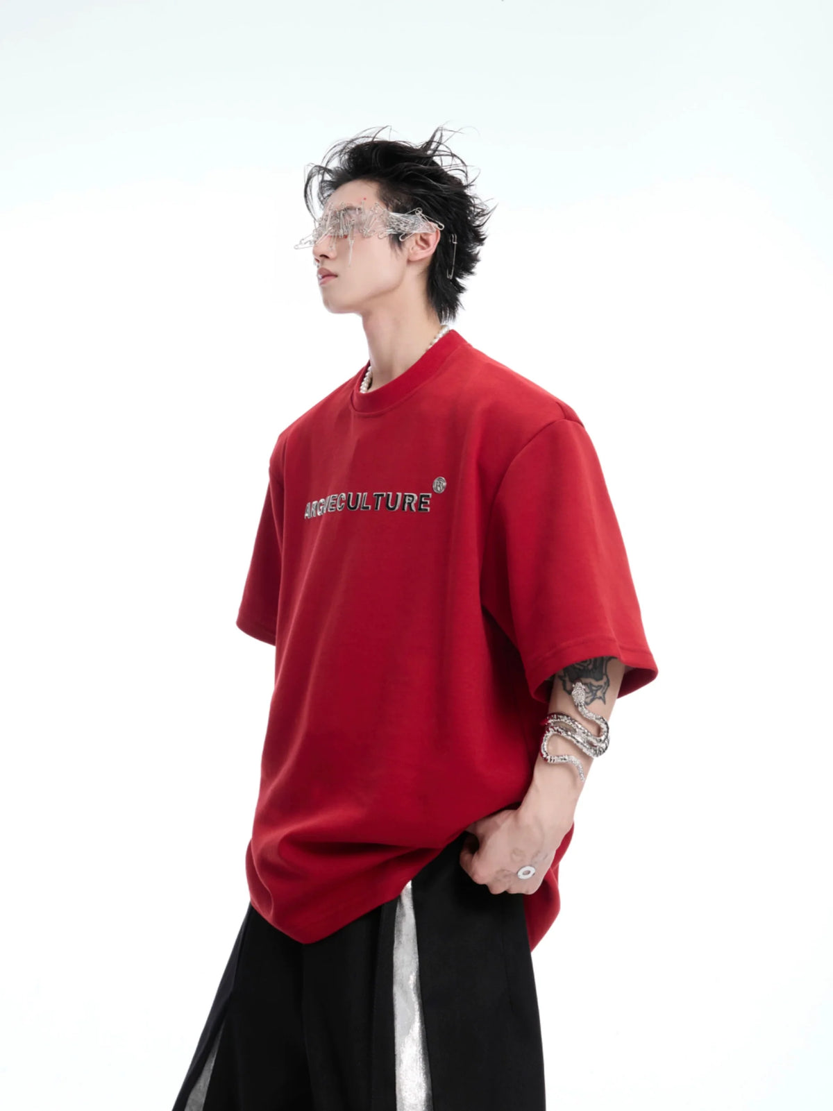Spine Crystal Grey Graphic Tee - Notkicks