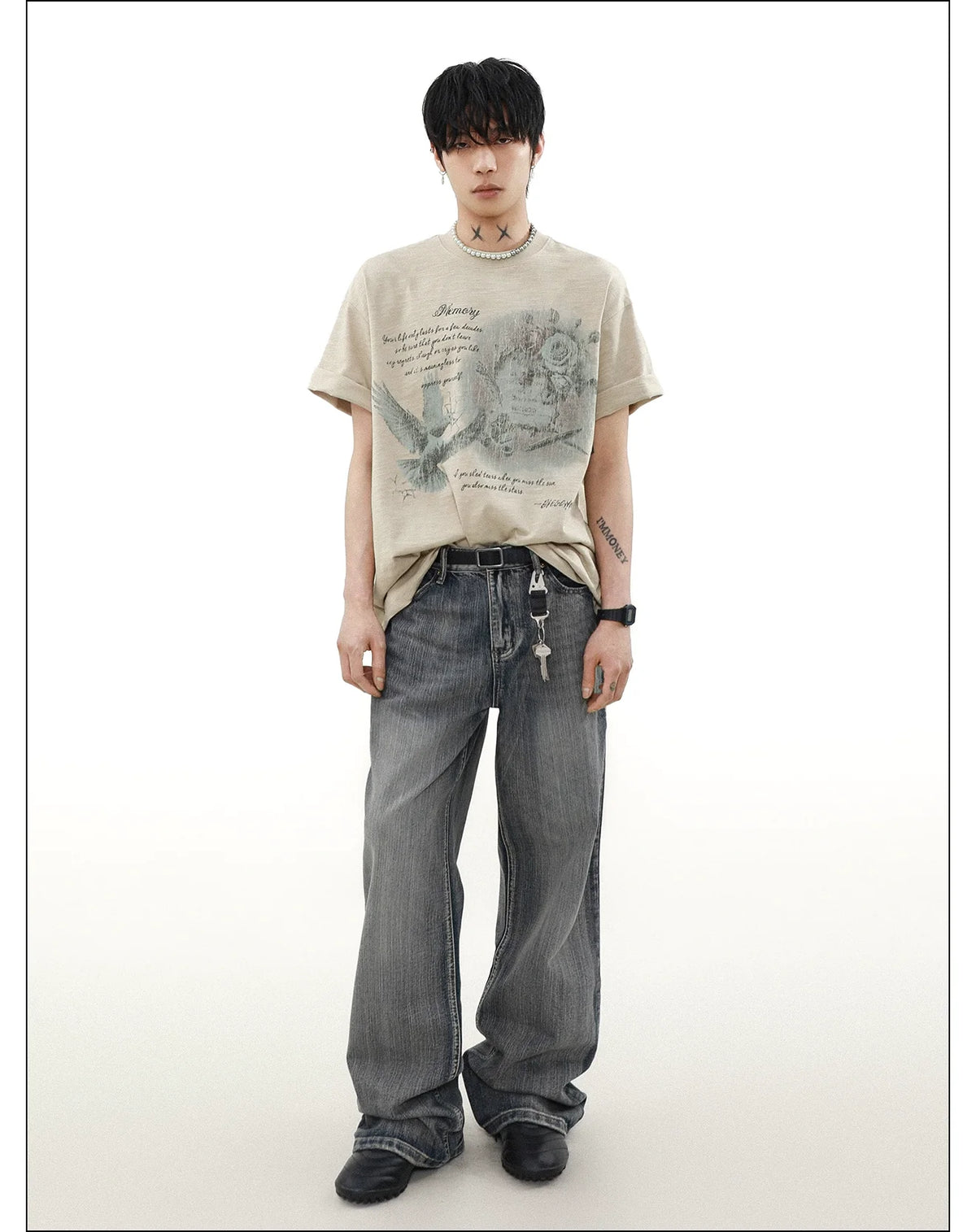 Faded Memory Dove Graphic Tee - Notkicks