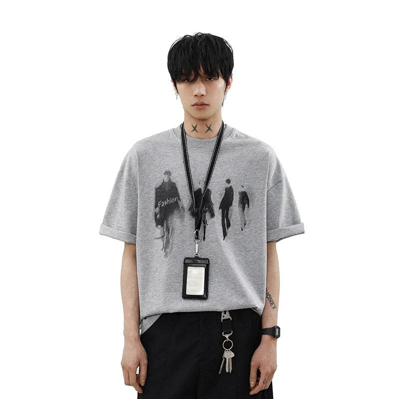 Runway Shadows Oversized Graphic Tee - Notkicks