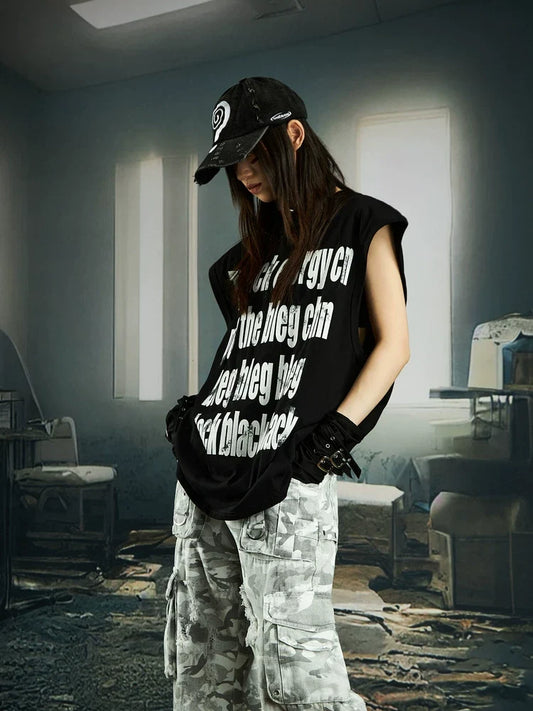 Black Energy Statement Muscle Tee - Notkicks