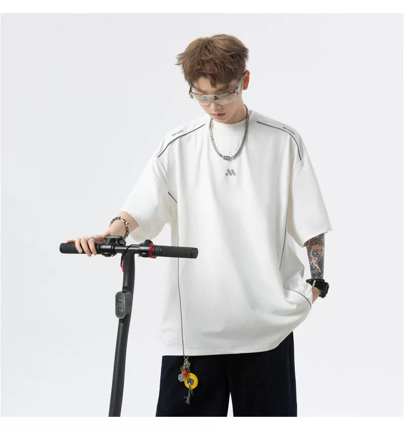 Midnight Circuit Oversized Tech Tee - Notkicks