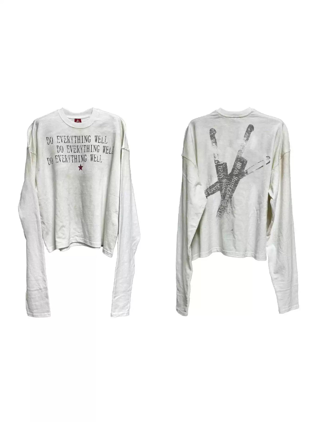 Ivory Anthem Slogan Longsleeve - Notkicks