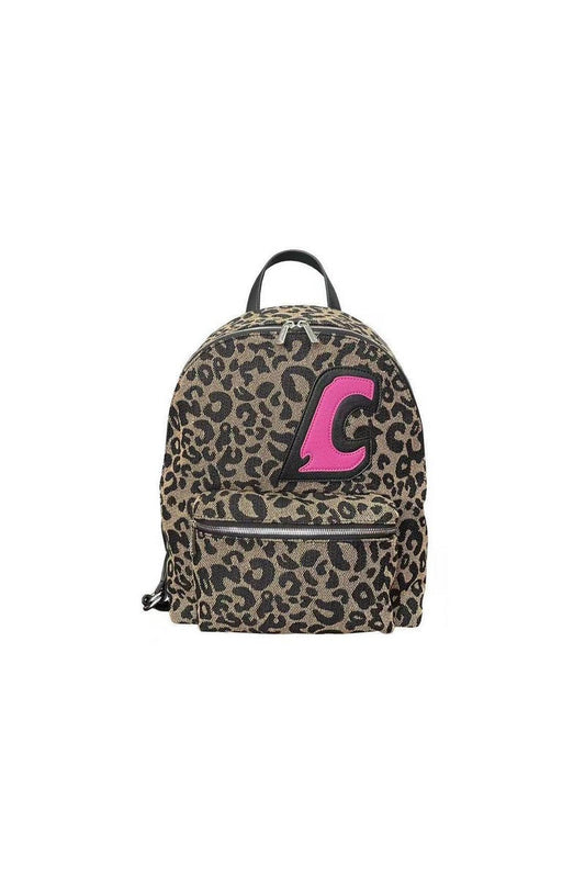 C-Logo Leopard Print Backpack - Notkicks