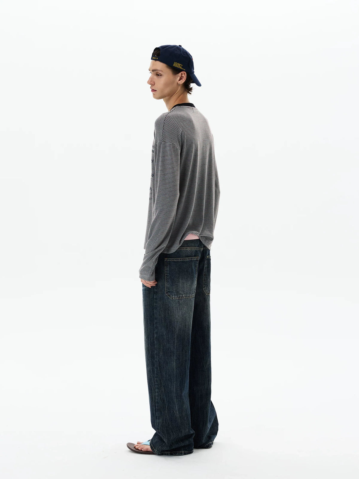 Mantra Stripe Script Longsleeve Tee - Notkicks