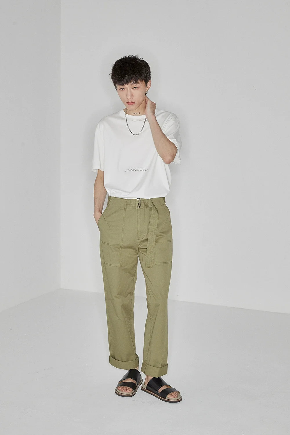 Color Block Letter Print Standard Tee - Notkicks