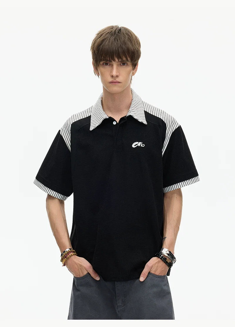 Stripe Collar Club Polo Tee - Notkicks