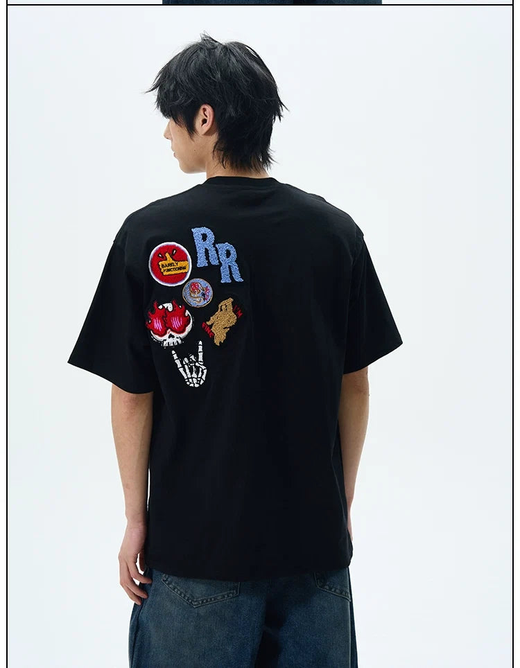 Graphic Patch "THE DOODS" T-Shirt - Notkicks