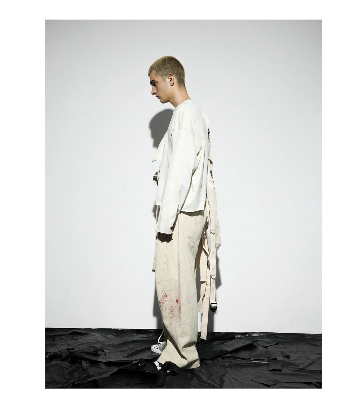 Cross Redemption Pinched Pleat Long Sleeve Tee - Notkicks