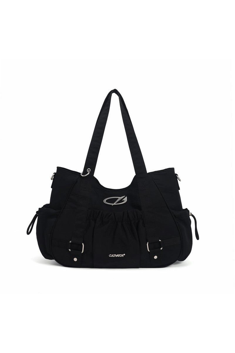 Ruched Nylon Tote Bag - Notkicks