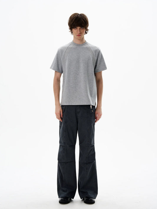 Raglan Sleeve Basic T-Shirt - Notkicks