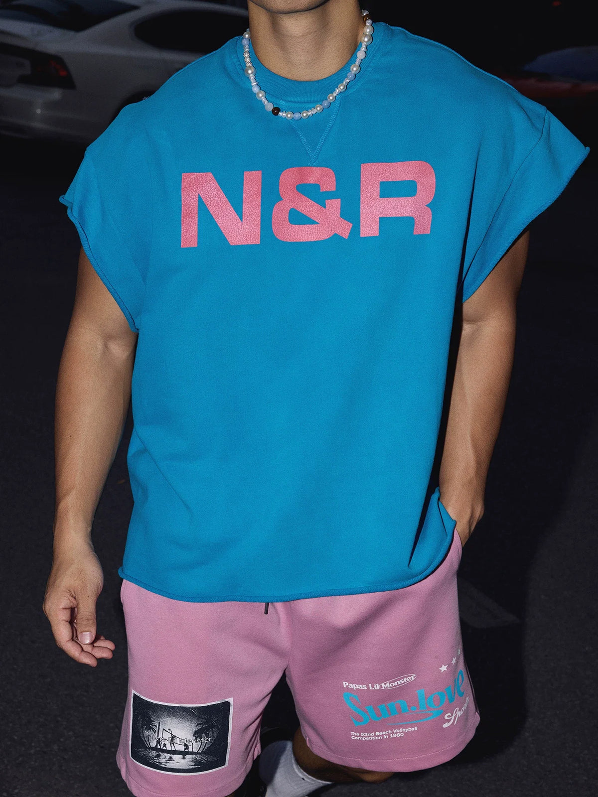 Neon Surf Oversized Muscle Tee - Notkicks