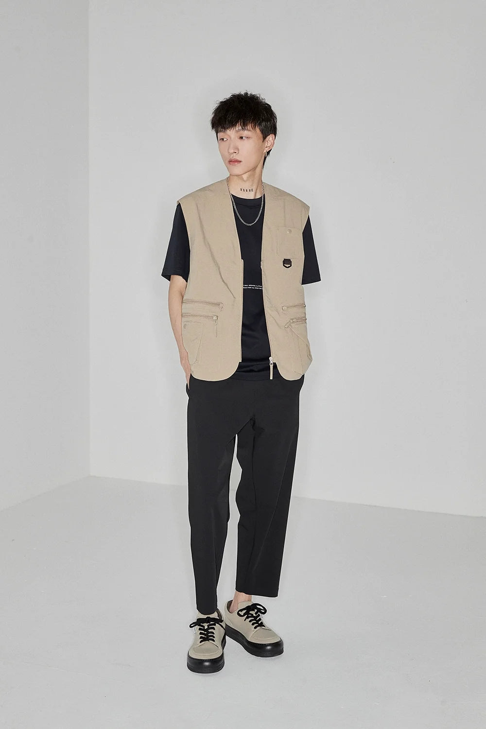 Color Block Letter Print Standard Tee - Notkicks