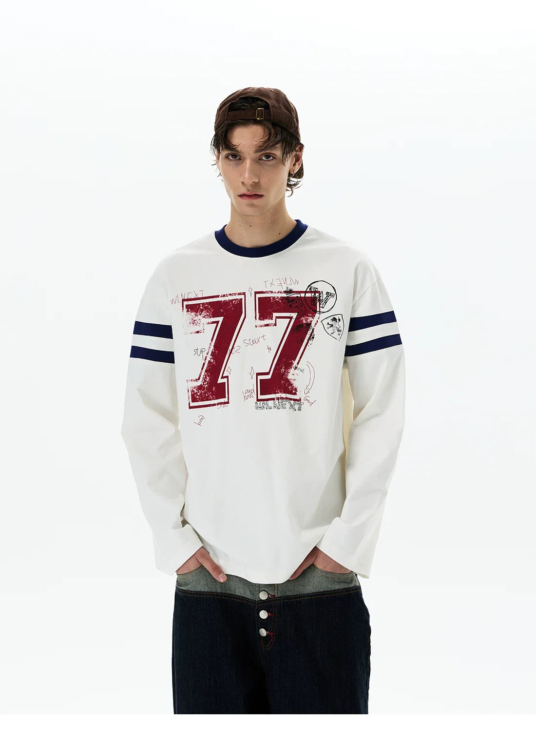 Chalkboard 77 Varsity Longsleeve Tee - Notkicks